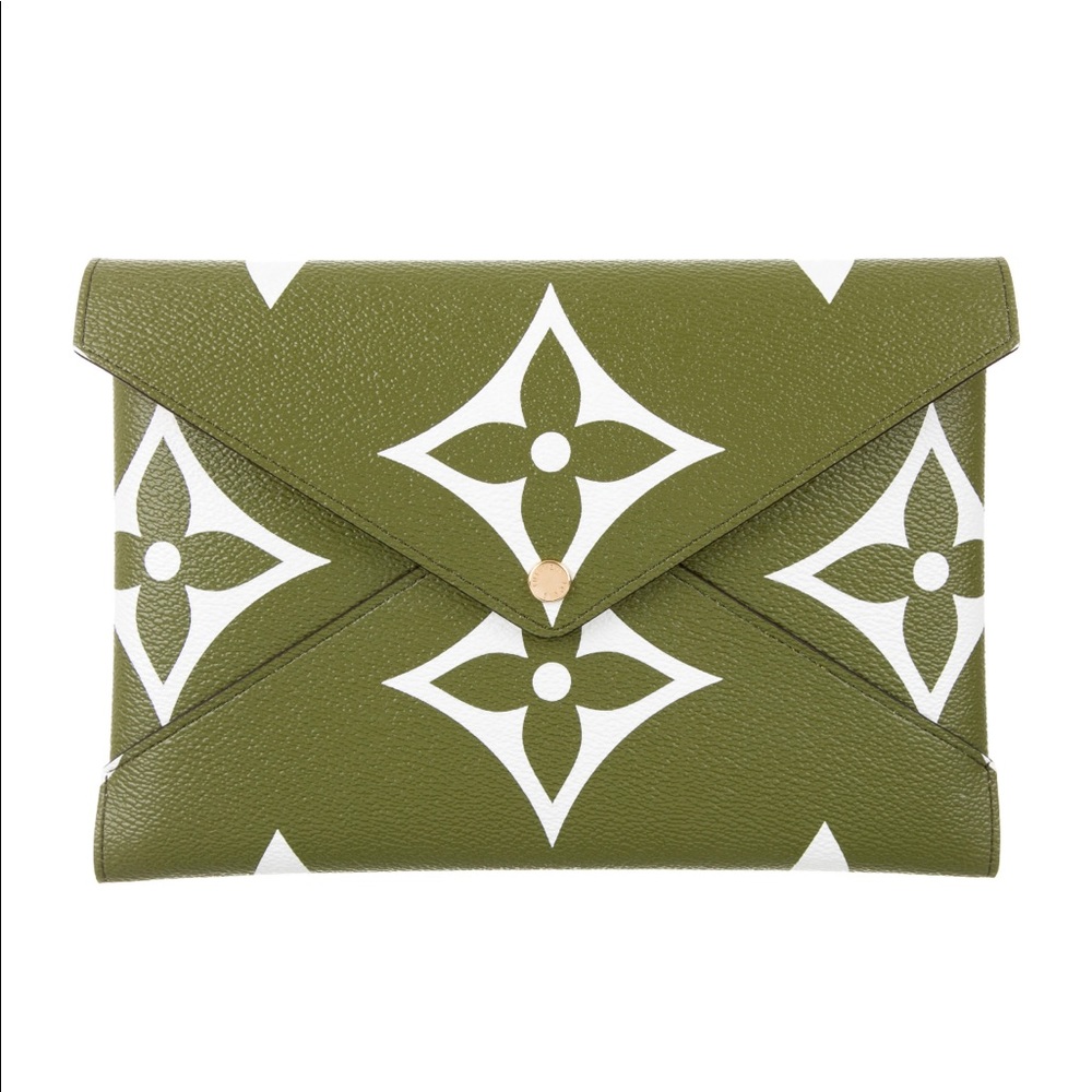 LV green kirigami pochette